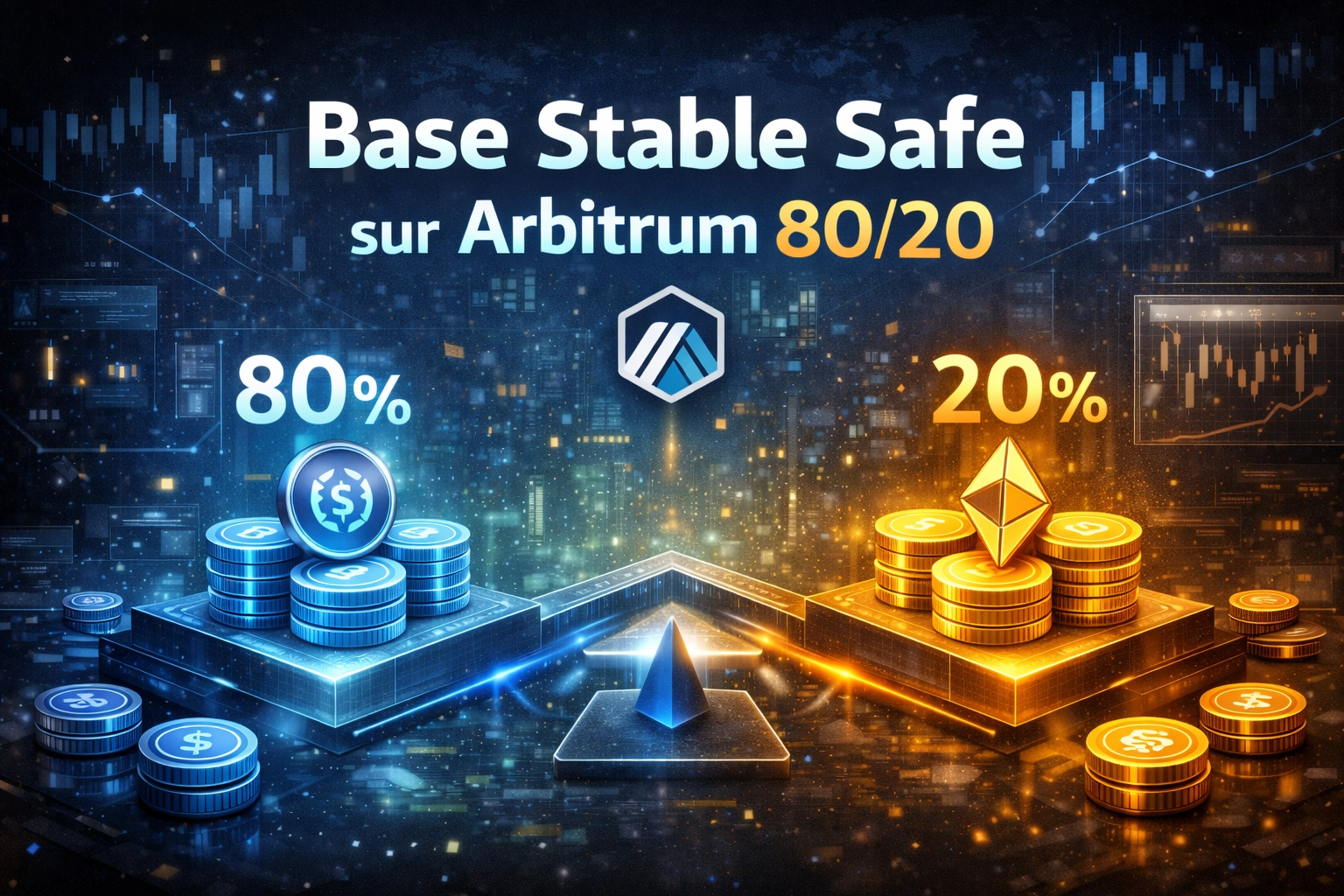 Base stable safe Arbitrum 80/20